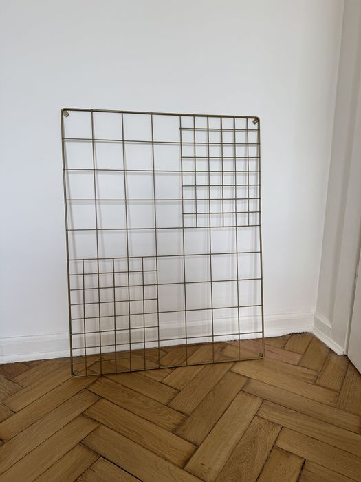 Tablica metalowa na zdjęcia/notatki złota 70x90 cm