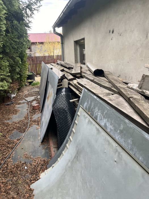 Deski grube dlugie 4m przykryte