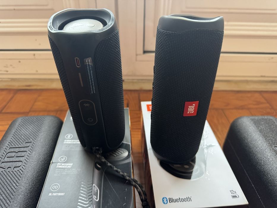Colunas Bluetooth - JBL Flip 5 (2 un - como novas)