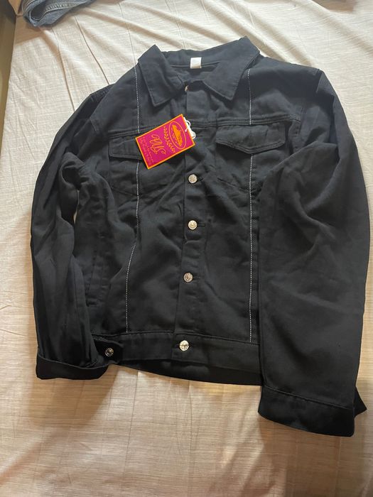 Fato jeans preto corteiz