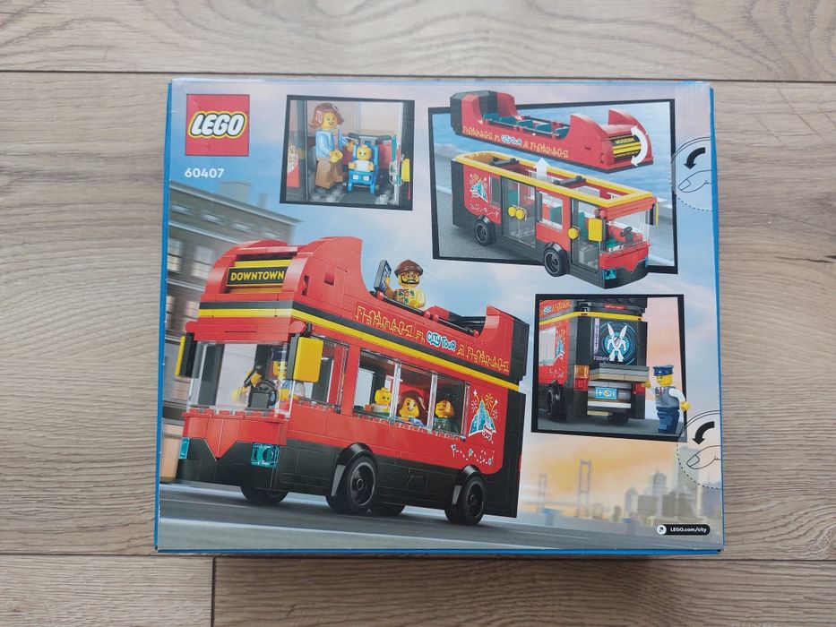 Lego City 60407 Czerwony piętrowy autobus