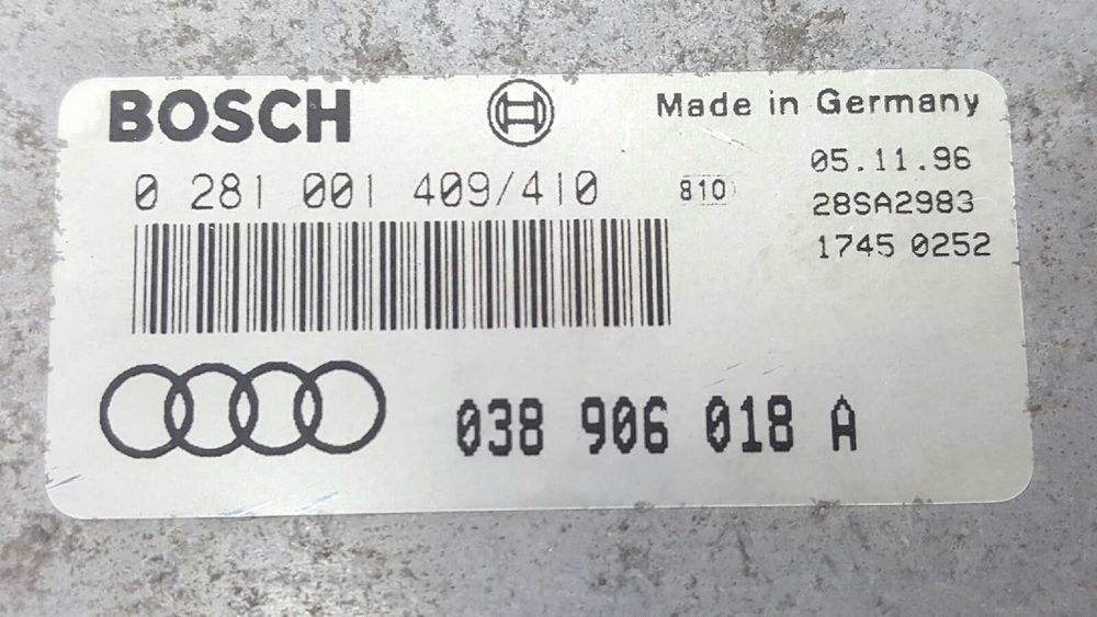 CENTRALINA DO MOTOR UCE AUDI A3 (8L) 1.9 TDI AMBITION
