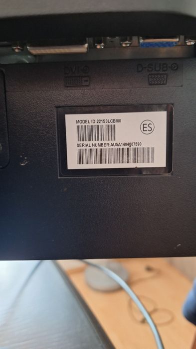 Monitor philips 221s3l led 22"