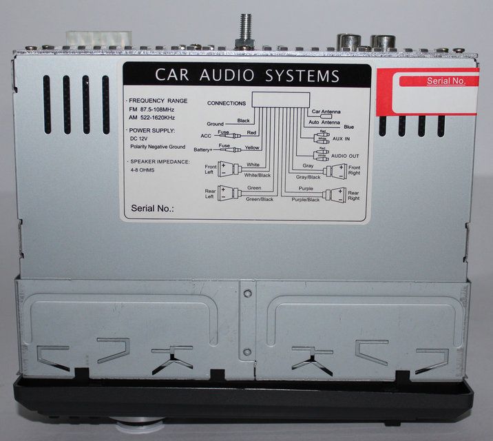 магнитола SD/MMC 3802U 4 канала по 50 W.(панель съёмная)