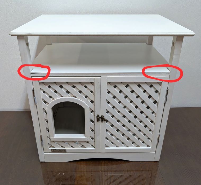 Kerbl Pet Szafka dla Kota Helena 64x46x65cm Biała - ZWROT z Defektem POD KUWETĘ LEGOWISKO