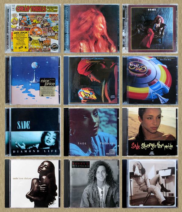 CD Janis Joplin 68-71 / ELO / SADE 84 - 92 / Kenny G/ Cassandra Wilson