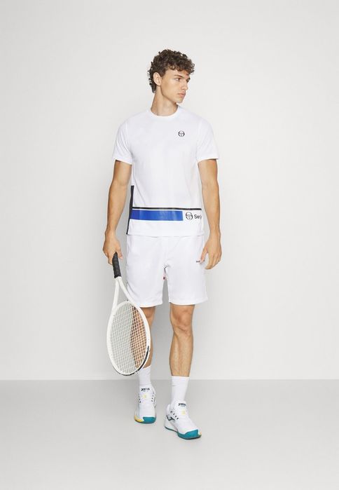 T-shirt biały z nadrukiem Sergio Tacchini S