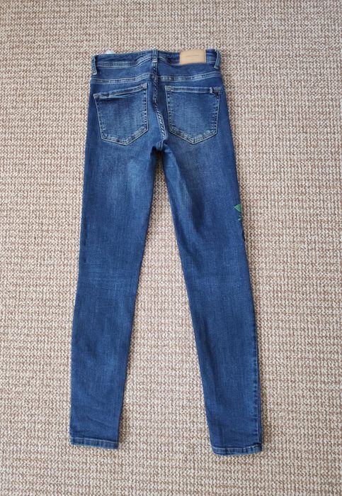 Zara skinny жіночі джинси з вишивкою оригінал 00 W24