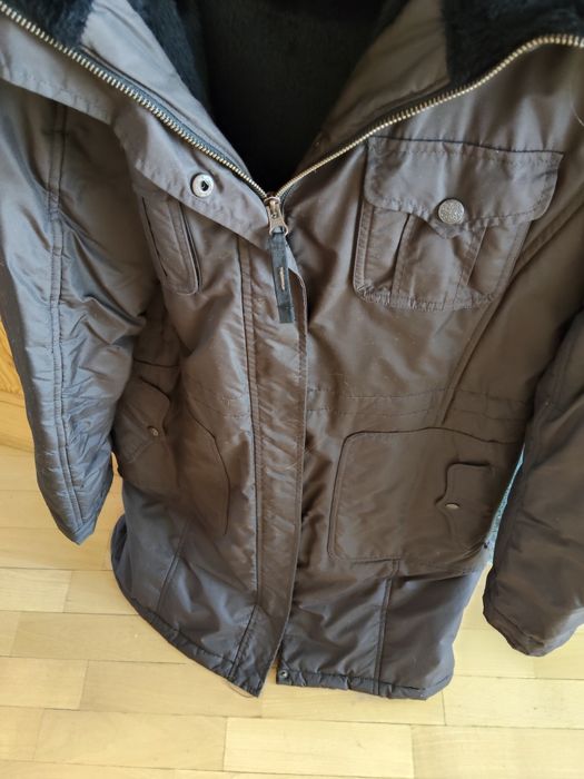 Płaszcz długa kurtka damska na zimę Diverse L XL