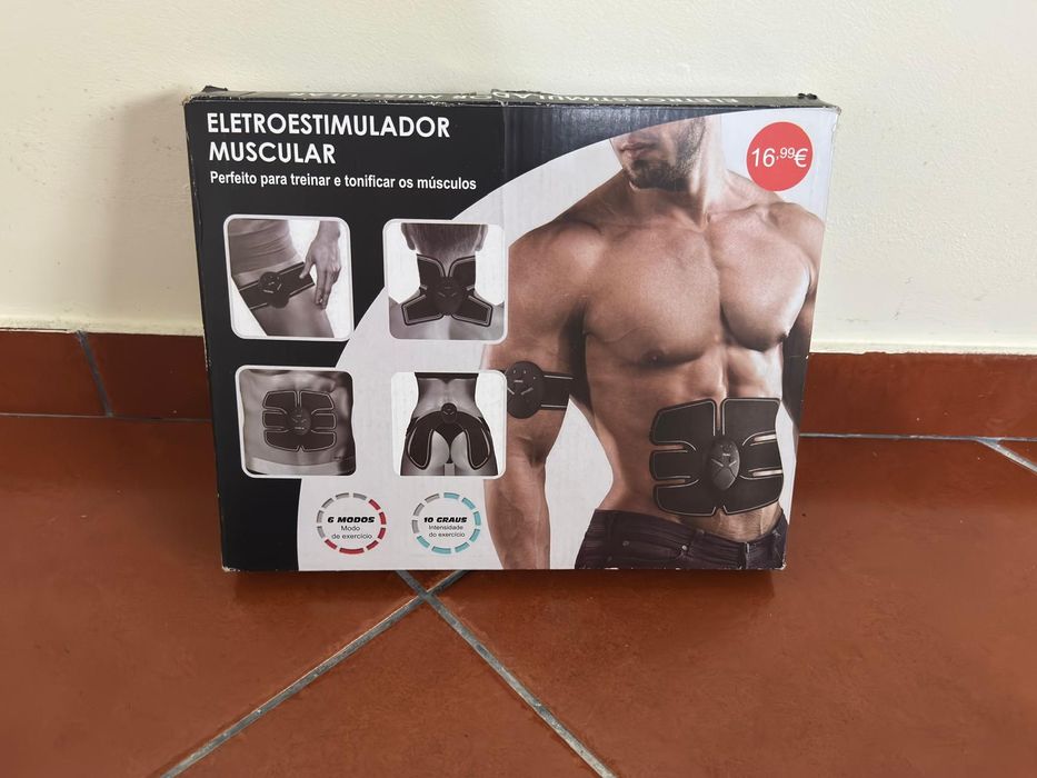 Electro estimulador muscular novo