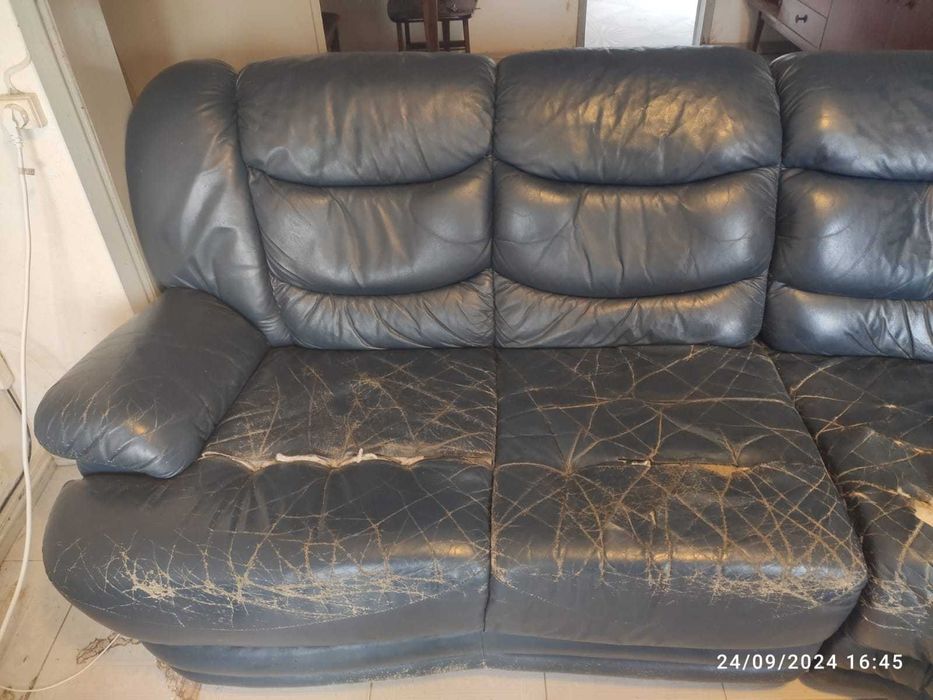 Sofá em pele, para restauro