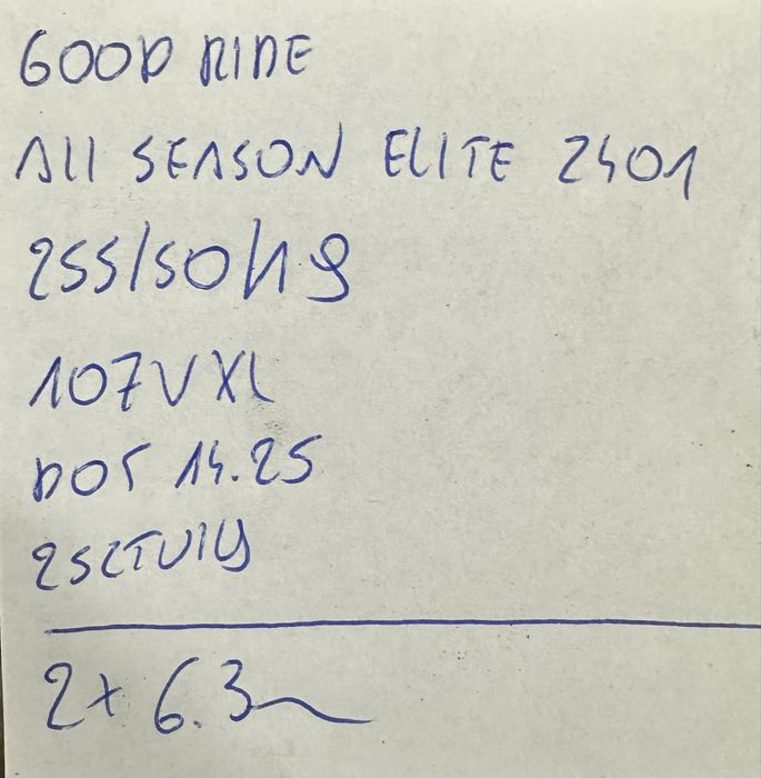 2X Goodride All Season Elite Z401 255/50 R19