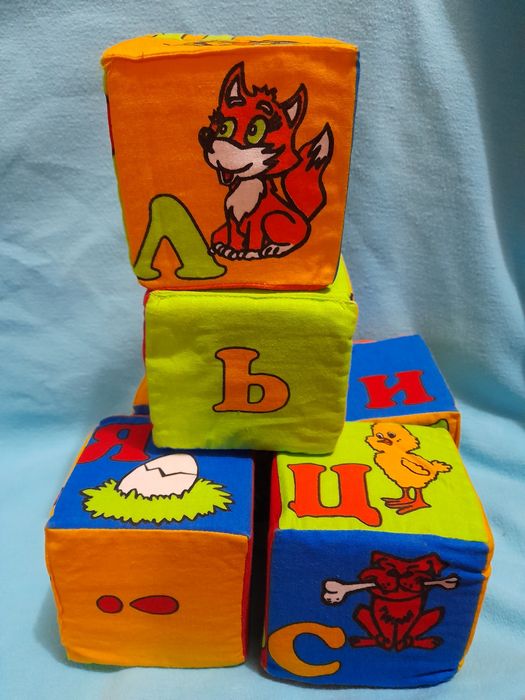 Набір м'яких кубиків , 6 шт для малят