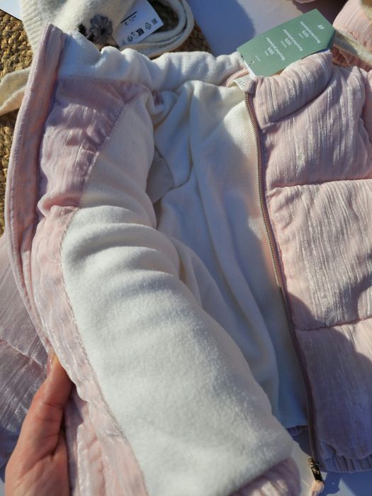 Курточка для дівчинки демисезонна з флісовою підкладкою h&m 98,104