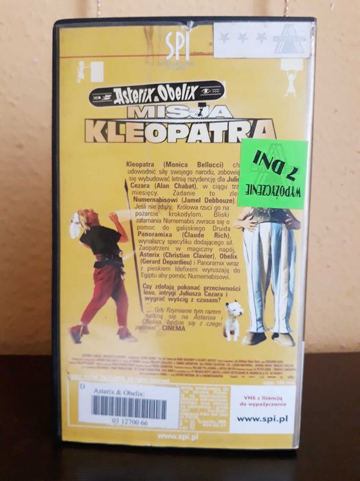 Kaseta VHS film "Asterix i Obelix ~ Misja Kleopatra"