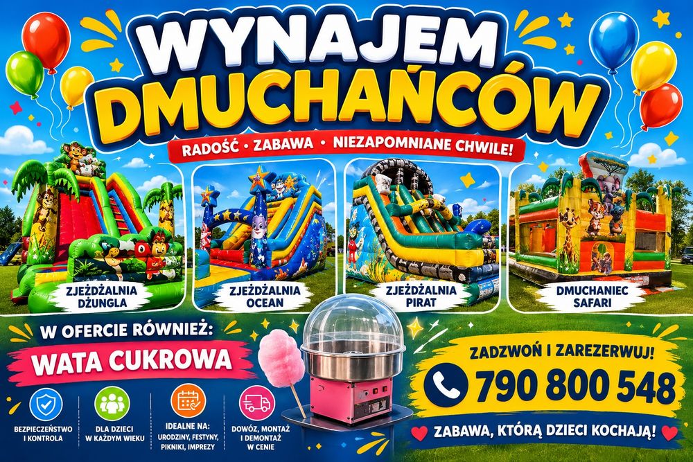 Wynajem dmuchańca