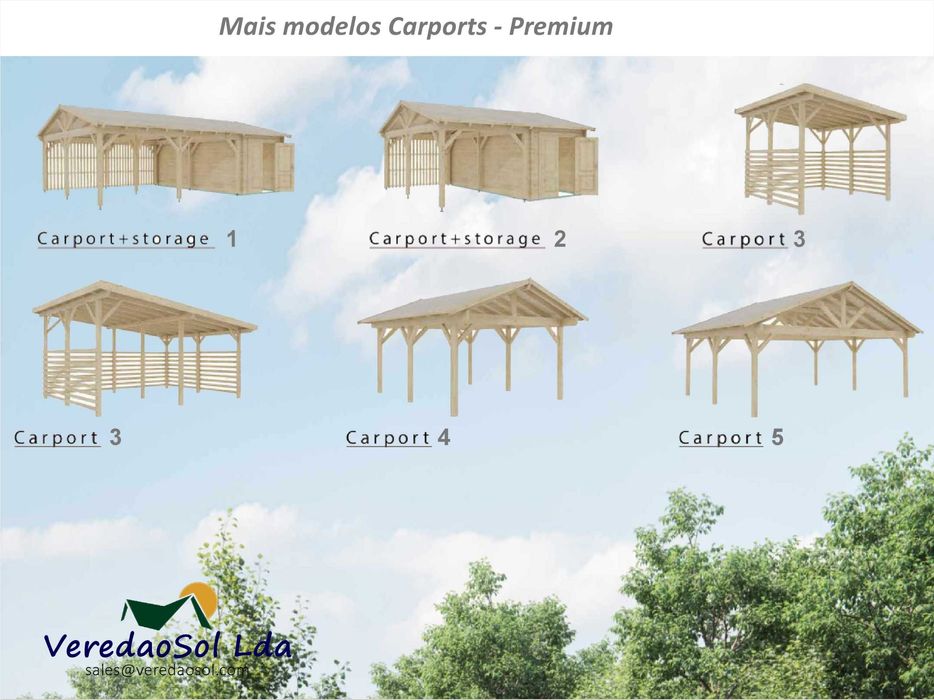 KIT Garagem GAR-PORT 44mm - coberta 44.4m² - Garagem e terraço