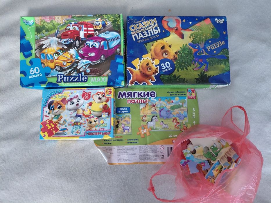 Пазли дитячі від 24 шт