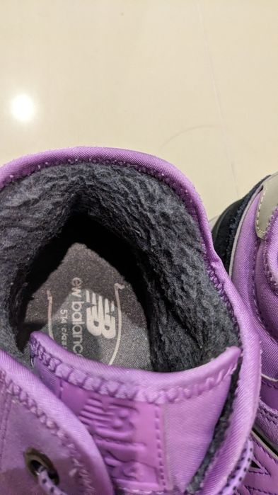 Fioletowe jesienne zimowe buty ocieplane new balance 40 damskie