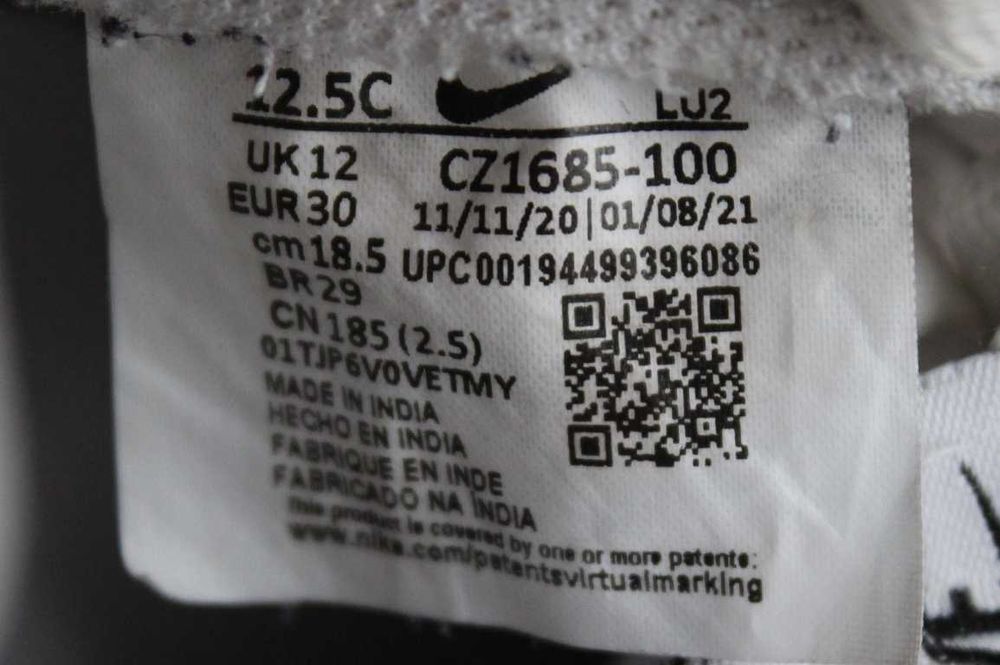 Кросівки Nike Air Force 1 Low Оригінал Нат шкіра! 30р, 19.5см