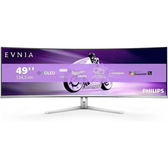 ISG Philips Evnia 49" Dual QHD 240Hz QD-OLED Curvo G-Sync FreeSync HDR