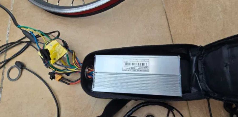 Kit Conversão E-Bike Elétrico 1000W 48V + Bateria