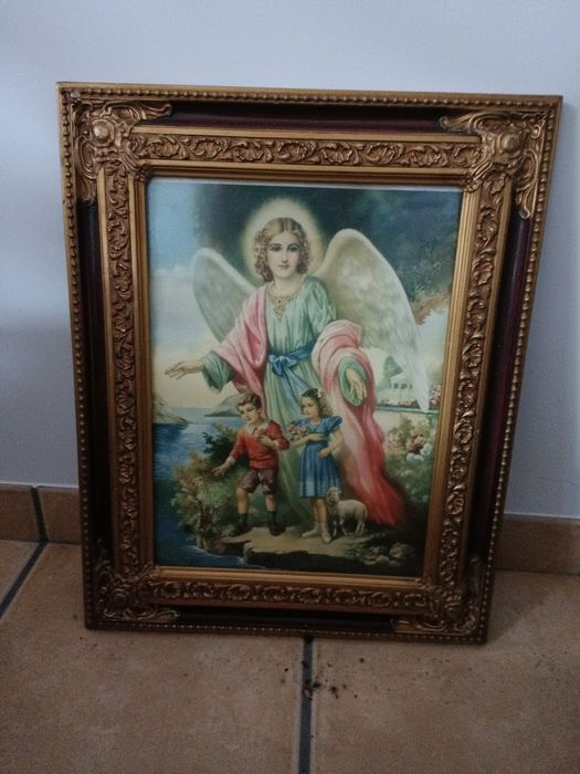 Quadro antigo motivos religiosos