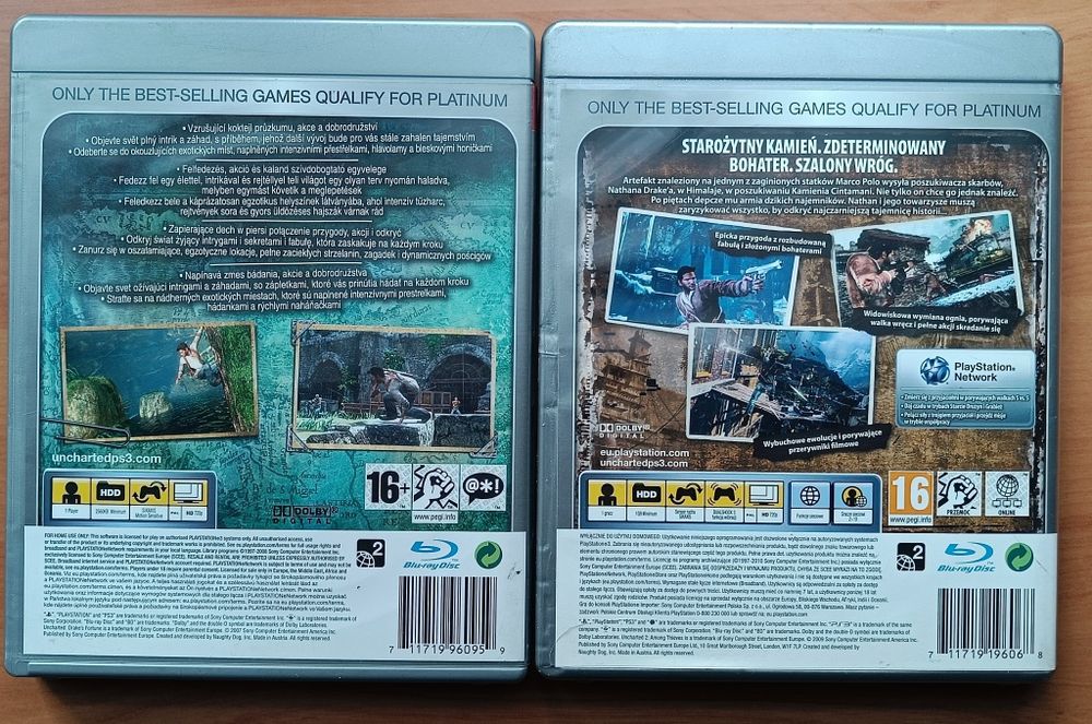 Uncharted 1 + 2 PS3