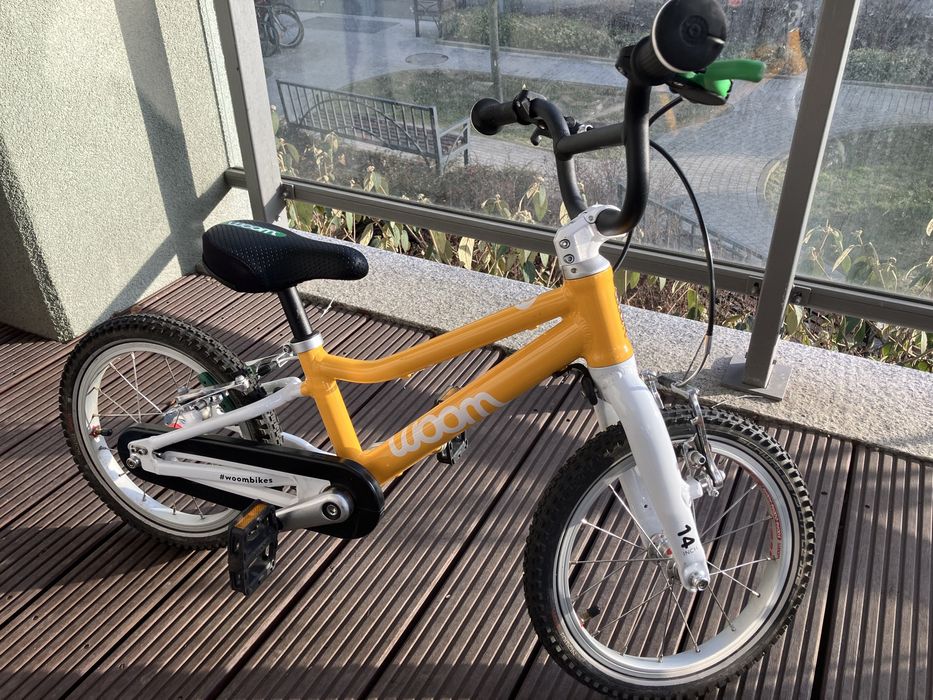 Rower Woom 2  źółty z Nóżka