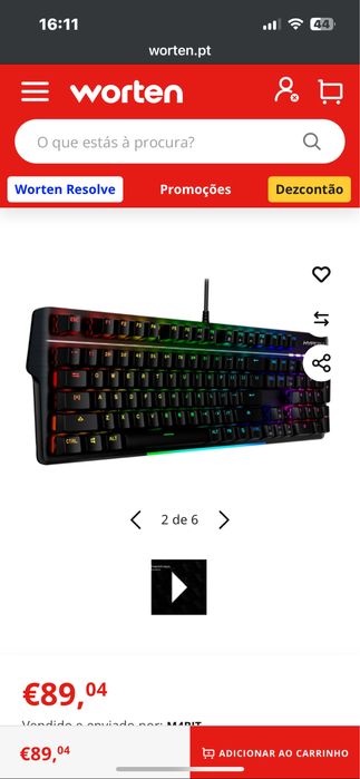 Selling HyperX Alloy MKW 100 Keyboard – Read Description64354261005313123