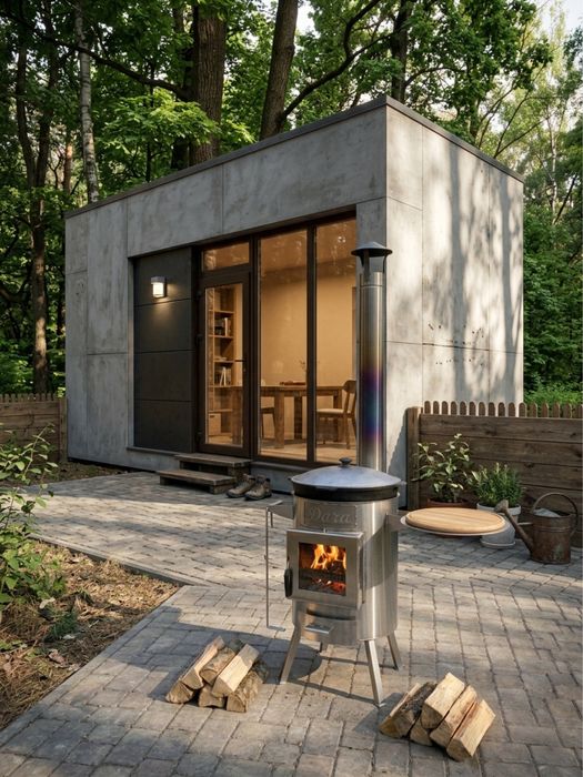 Піч для казана з нержавіючої сталі, піч під казан (печь для казана, печь под казан)