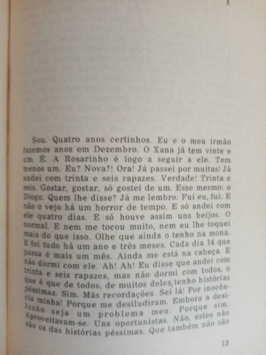 Romance Olga Gonçalves, Mandei-lhe uma boca (ediçã Seara Nova 1977)