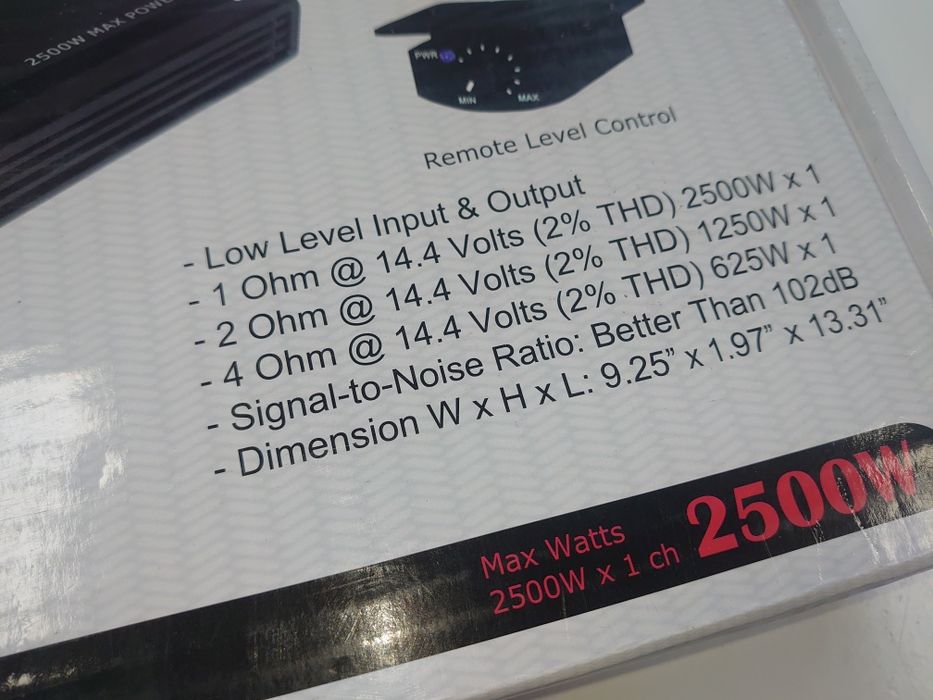 Автомобильный усилитель моноблок Д-класса. 1х1200вт на 1ом. DTI из США