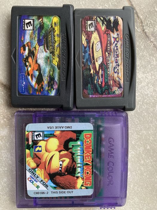 Картриджи Gameboy advance и Gameboy color Donkey Kong
