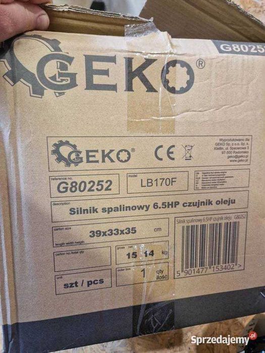 Silnik spalinowy geko 6.5HP czujnik oleju G80252