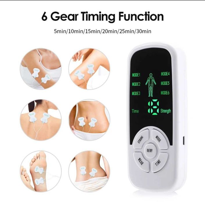 Eletroestimulador muscular massagem EMS + TENS Fisioterapia Musculação