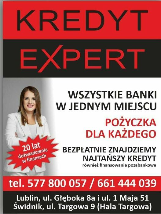 Kredyt na spłatę zaległości, obniżanie rat Kredyt Expert