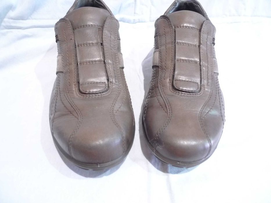 ECCO  r.42/27,5cm Półbuty skórzane wsuwane mokasyny buty