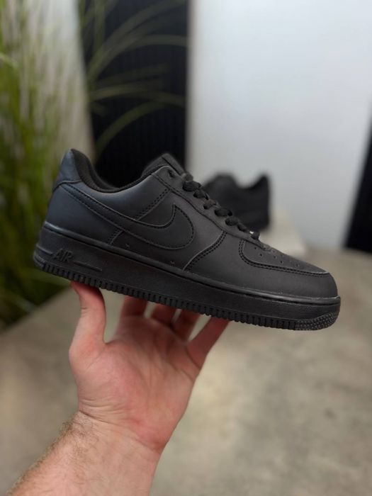 Nike Air Force 1 Black / Чорні найк форс