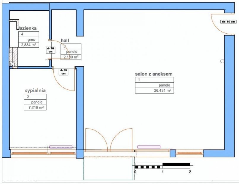 Przytulne mieszkanie 2-pokojowe, 37 m² | ul. Brazylijska | 3. piętro - Widok 2