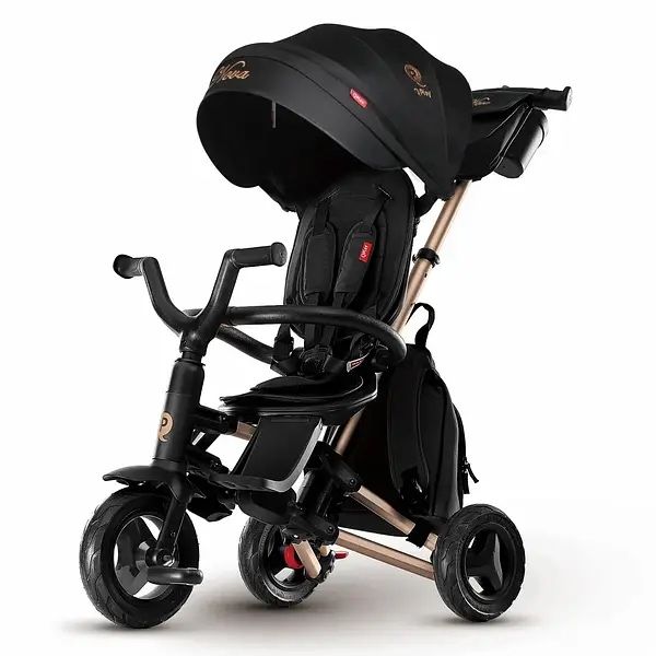 Складаний триколісний дитячий велосипед Qplay Nova+ Rebbel/Чорний вело
