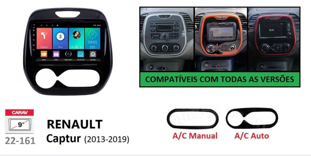 Radio 2 DIN Android Renault Captur de 2013 a 2019 (4+32 GB) + Carplay