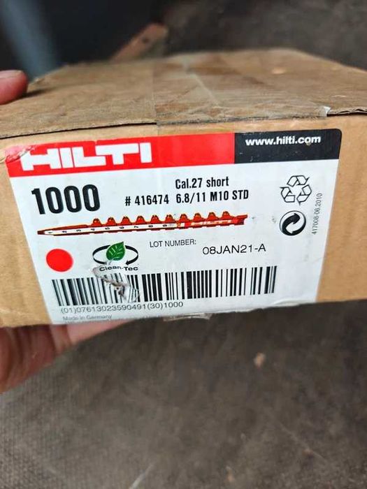 1000 Fulminantes Hilti 6.8/11 M10 STD