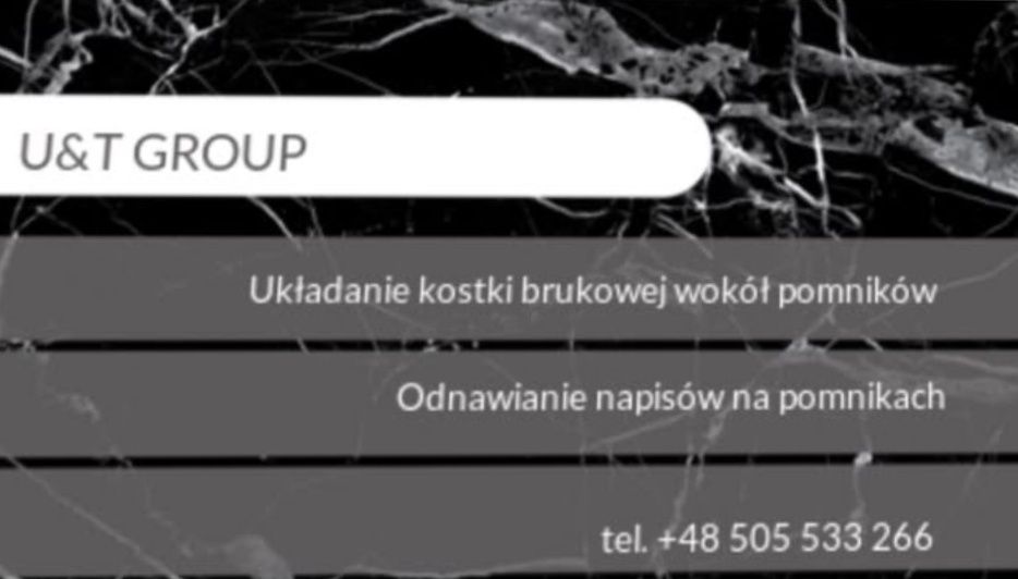 Odnawianie napisów na pomnikach i nagrobkach