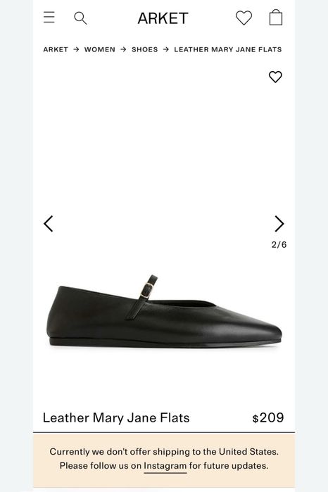 Балетки від Arket