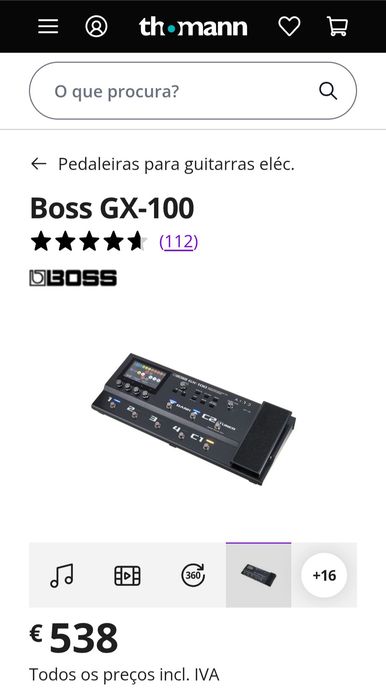 Boss GX 100 como nova