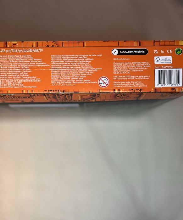 LEGO Technic 42141 Carro de Corrida McLaren Fórmula 1 2022