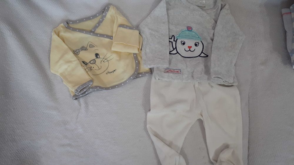 Body, kaftanik, getry,  sukienka r.68 duża paczka