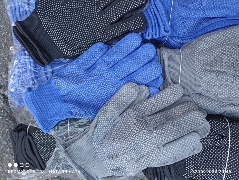 Є Гурт.Рукавиці робочі стрейчеві мікрокрапка.Перчатки