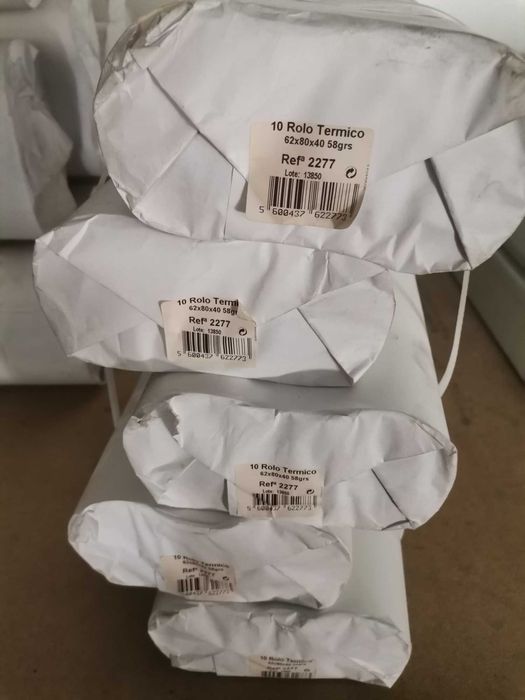 Papel Térmico - 62x80mm (Pack 10 Rolos)